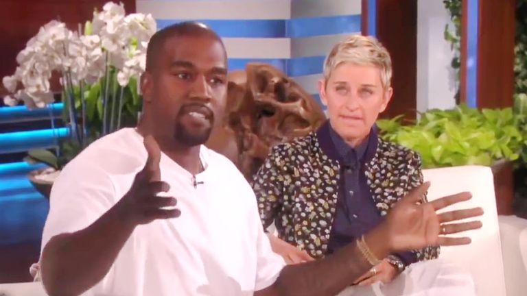 Kanye Wests strange Ellen rant