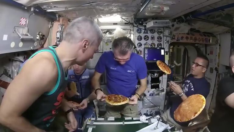 Pizza delivery to Space Station