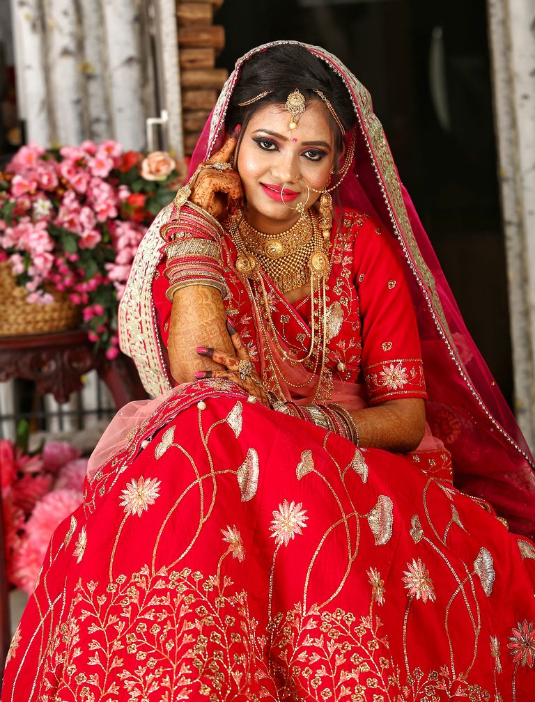 Indian traditional wedding gown
