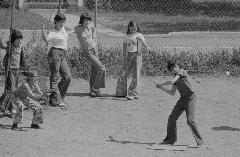 kids playing baseball