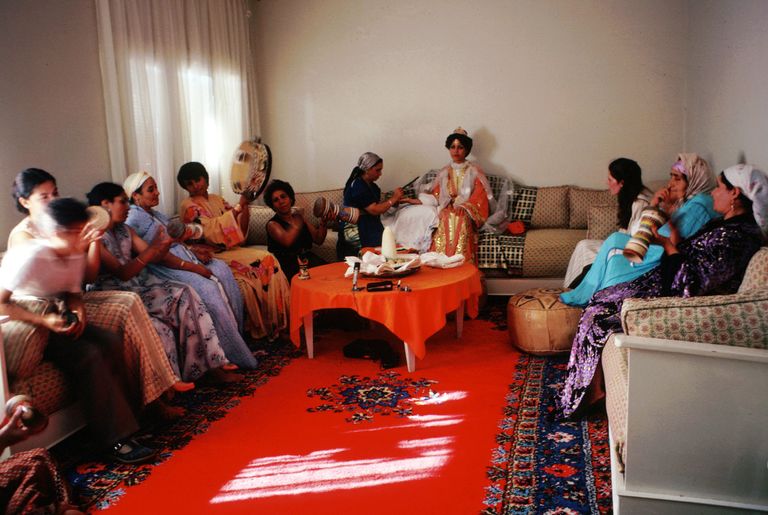 Henna ceremony for Moroccan bride