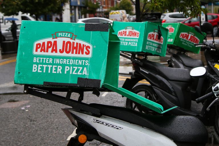 Papa Johns pizza delivery bikes
