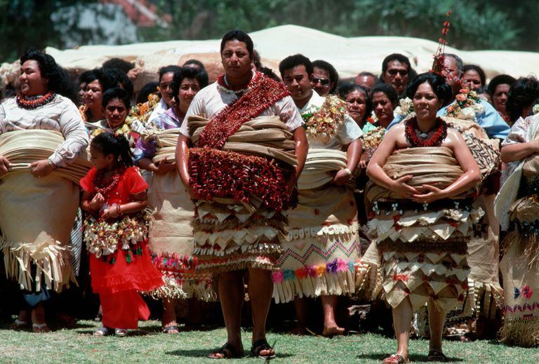 traditional Tonga wedding procession