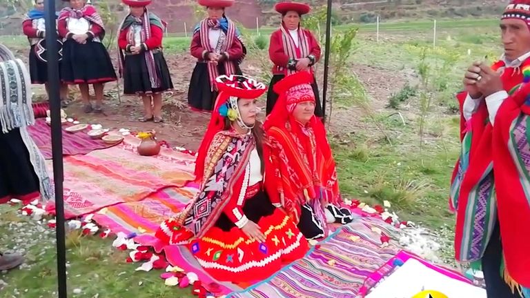 traditional Peruvian wedding