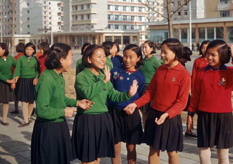 Korean schoolgirls