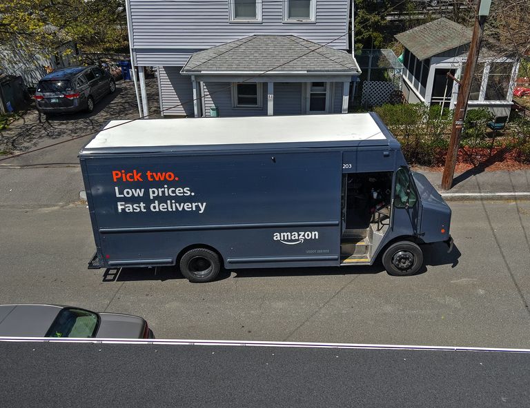 Amazon Prime delivery truck