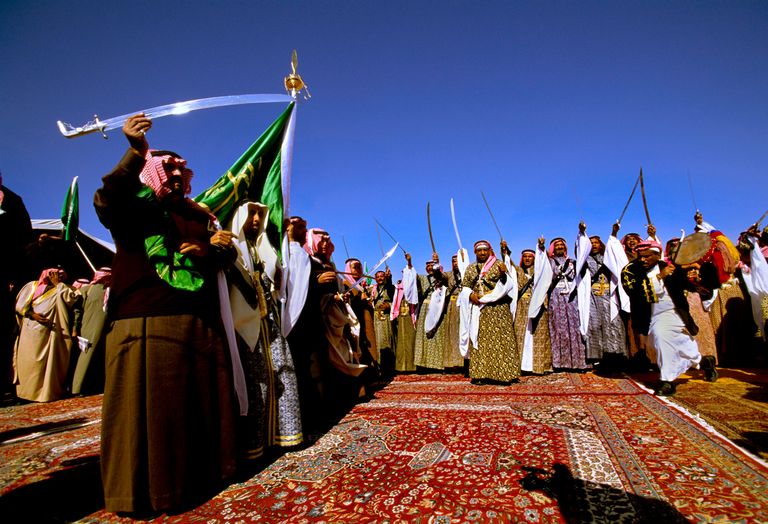 traditional Bedouin war dance