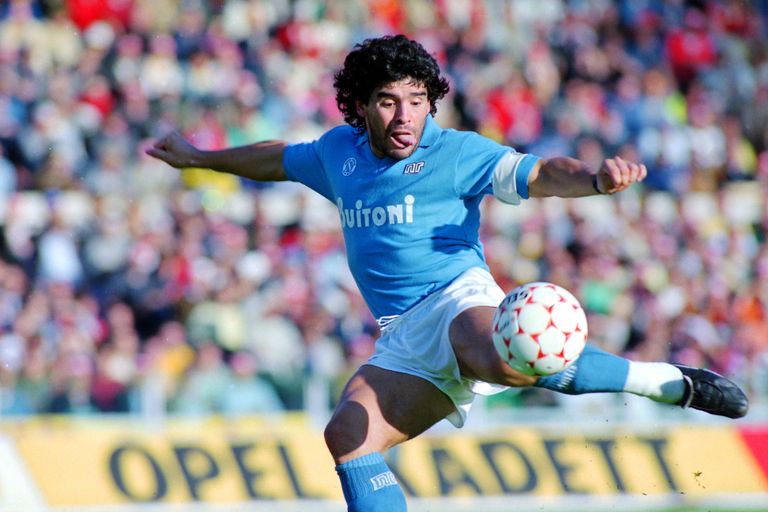 Diego Maradona of Napoli