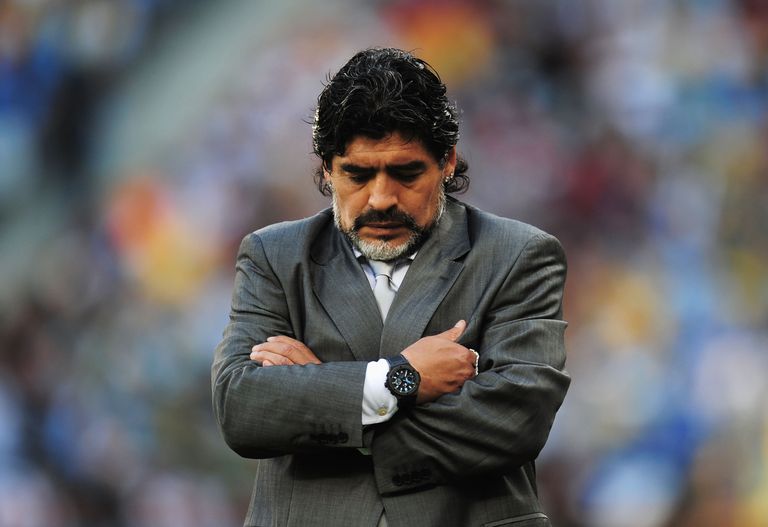Diego Maradona head coach of Argentina 2010 FIFA World Cup