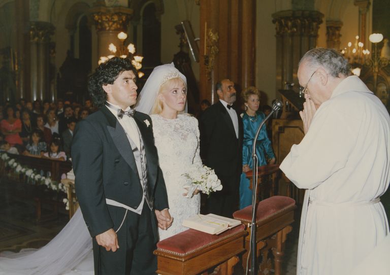 Diego Maradona and Claudia Villafañe wedding