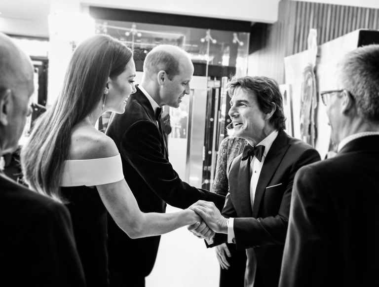 Catherine and Prince William greet Tom Cruise