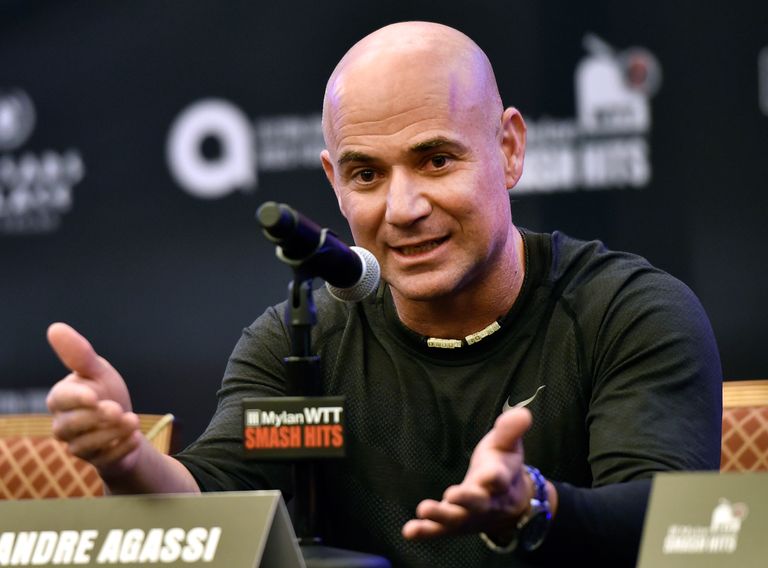 https://www.gettyimages.co.uk/detail/news-photo/tennis-player-andre-agassi-speaks-during-a-new-conference-news-photo/492412522 Andre Agassi