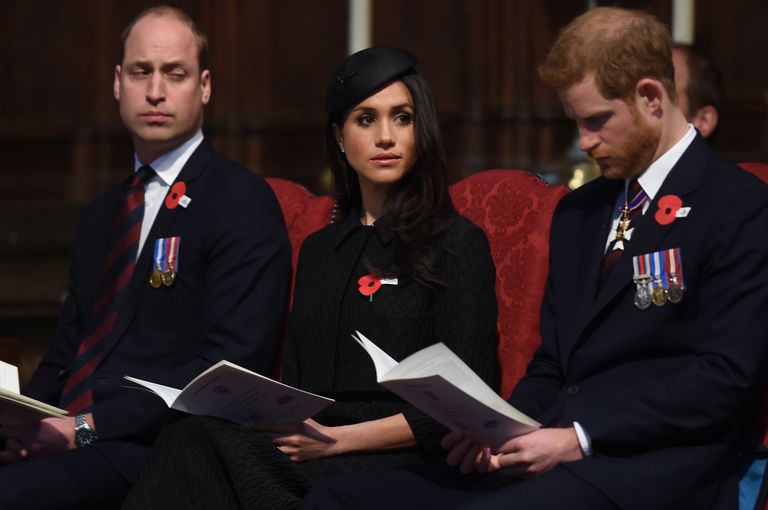 https://www.gettyimages.co.uk/detail/news-photo/prince-william-duke-of-cambridge-meghan-markle-and-prince-news-photo/951076032 Prince William Meghan Markle Prince Harry