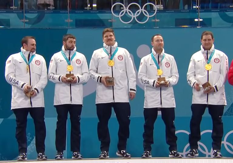 gold in curling
