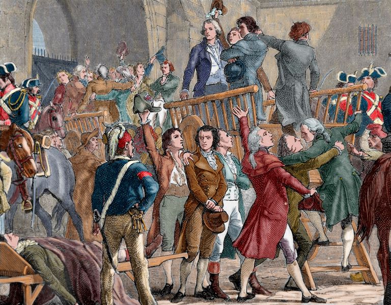 https://www.gettyimages.co.uk/detail/news-photo/french-revolution-the-girondists-out-of-jail-to-go-to-the-news-photo/152189309 Robespierre