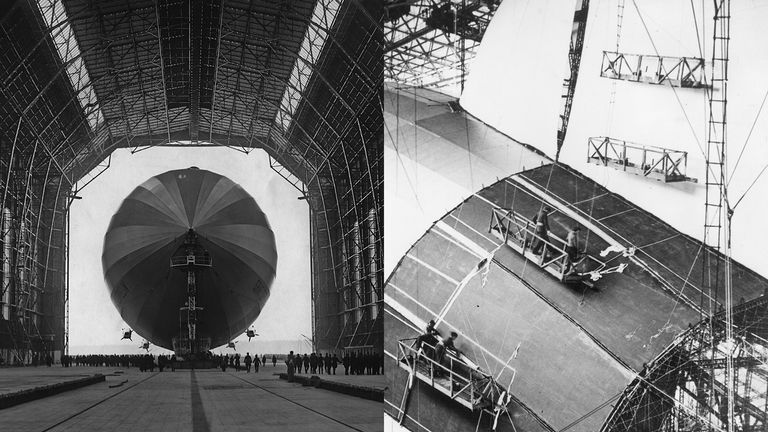 https://www.gettyimages.co.uk/detail/news-photo/the-german-airship-lz-127-graf-zeppelin-enters-one-of-the-news-photo/110121609 https://www.gettyimages.co.uk/detail/news-photo/men-using-cradles-to-fix-fabric-to-the-hull-of-the-german-news-photo/3437534 Zeppelin