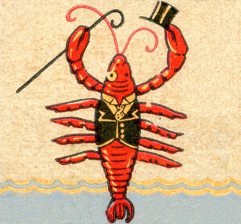 https://www.gettyimages.co.uk/detail/news-photo/matchbook-image-of-red-lobster-holding-top-hat-and-cane-and-news-photo/522654894?adppopup=true