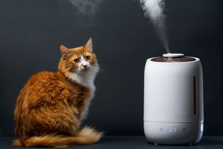 https://www.gettyimages.com/detail/photo/ginger-cat-near-with-air-humidifier-royalty-free-image/1387360640?phrase=cat+diffuser+