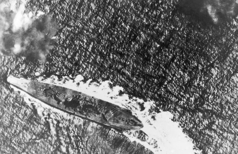 https://www.gettyimages.co.uk/detail/news-photo/the-japanese-battleship-yamato-is-attacked-by-us-bombers-news-photo/3247619