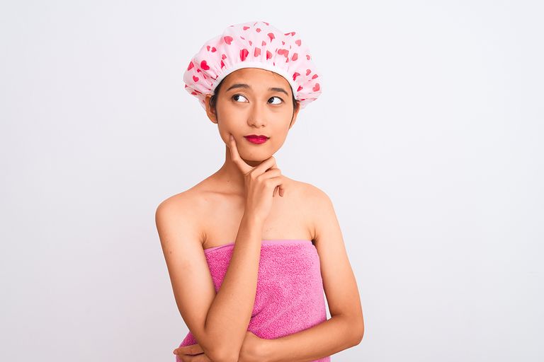 https://www.gettyimages.com/detail/photo/young-chinese-woman-wearing-shower-towel-and-cap-royalty-free-image/1198999496?phrase=ask+Where+is+the+bathroom
