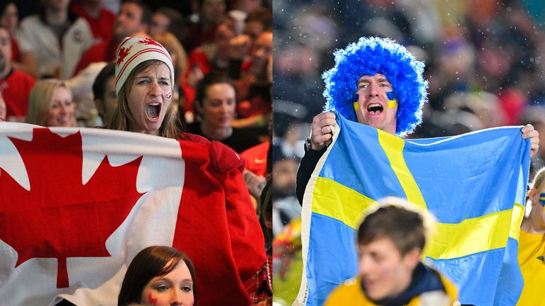 https://www.gettyimages.co.uk/detail/news-photo/fan-celebrates-as-she-watches-the-canadian-hockey-team-in-a-news-photo/97177703 https://www.gettyimages.co.uk/detail/news-photo/fans-of-sweden-cheer-up-prior-to-the-semi-final-match-news-photo/1602122144