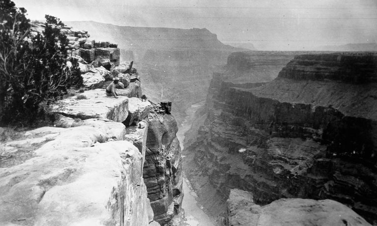 https://www.gettyimages.co.uk/detail/news-photo/members-of-the-powell-survey-atop-an-unknown-canyon-along-news-photo/615321610?adppopup=true
