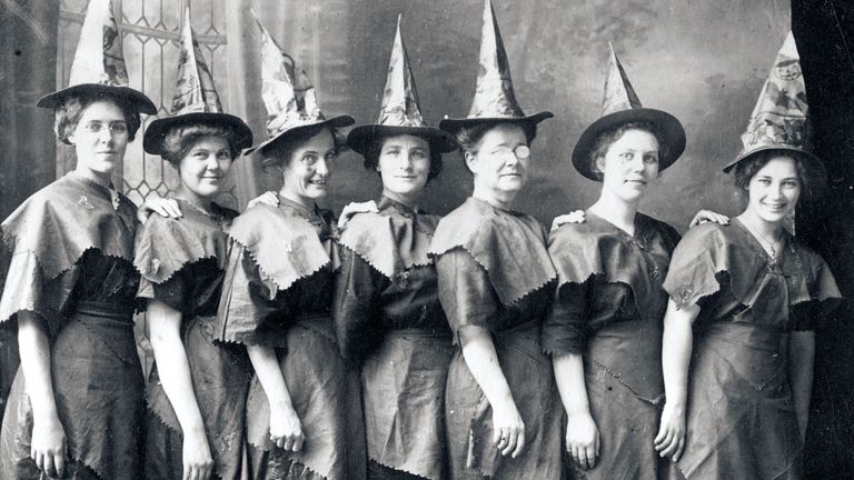 https://www.gettyimages.co.uk/detail/news-photo/coven-of-witches-line-up-for-a-halloween-portrait-dressed-news-photo/85032733
