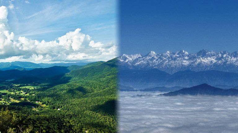 Appalachian and Himalayas
