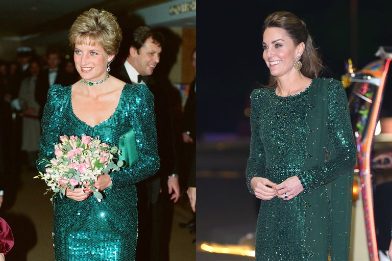 https://www.gettyimages.co.uk/detail/news-photo/princess-diana-princess-of-wales-attends-the-diamond-ball-news-photo/873989754 | https://www.gettyimages.co.uk/detail/news-photo/catherine-duchess-of-cambridge-with-prince-william-duke-of-news-photo/1181343917