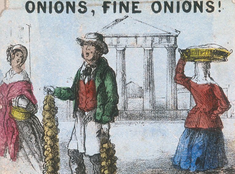 https://www.gettyimages.co.uk/detail/news-photo/onions-fine-onions-an-onion-seller-holding-two-strings-of-news-photo/464485683