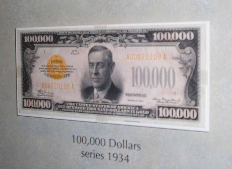100000 dollar bill