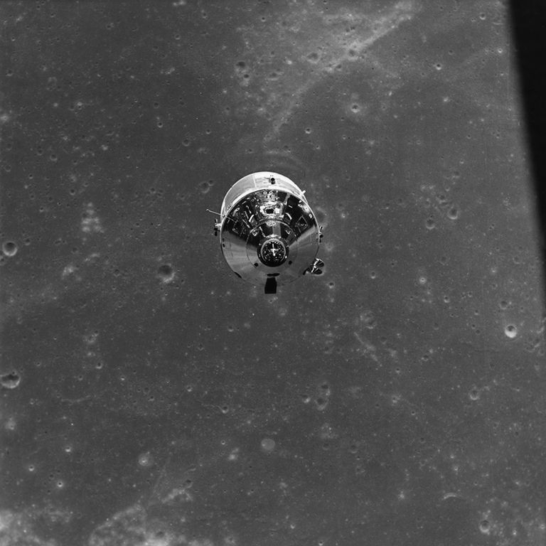 https://www.gettyimages.com/detail/news-photo/the-apollo-11-command-and-service-module-in-lunar-orbit-as-news-photo/1141653996