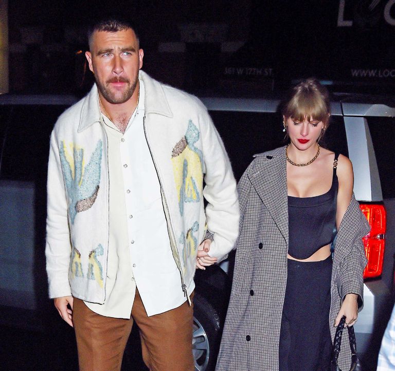 https://www.gettyimages.com/detail/news-photo/travis-kelce-and-taylor-swift-are-seen-leaving-the-snl-news-photo/1726768370