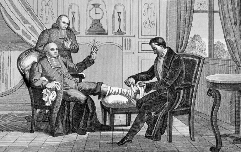 https://www.gettyimages.com/detail/news-photo/gout-and-the-spider-c1835-physician-attending-a-clerical-news-photo/463923701