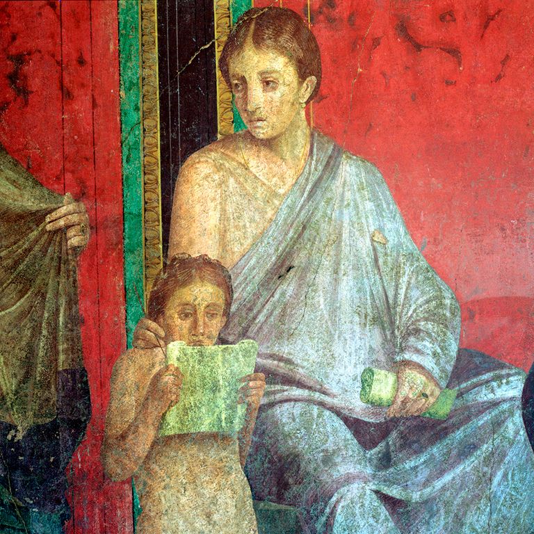 https://www.gettyimages.com/detail/news-photo/fresco-detail-young-girl-reading-1st-century-bc-the-news-photo/463921195