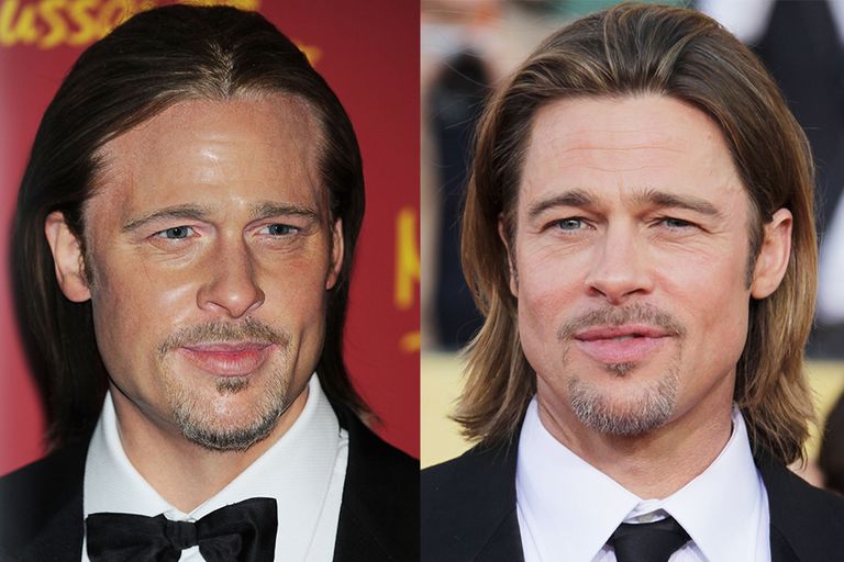 https://www.gettyimages.co.uk/detail/news-photo/general-view-of-wax-figuire-of-brad-pitt-is-seen-at-madame-news-photo/169102496?adppopup=true | https://www.gettyimages.co.uk/detail/news-photo/actor-brad-pitt-arrives-at-the-18th-annual-screen-actors-news-photo/137923521
