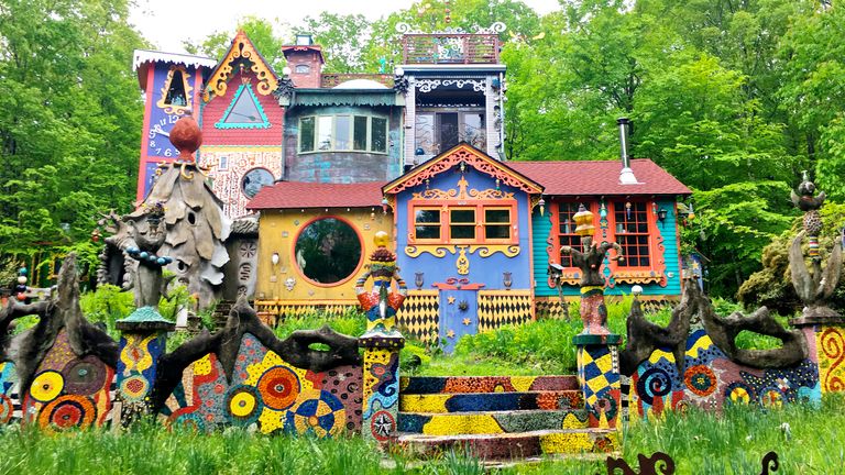 Artist Decades Building Whimsical Dream House In The Woods