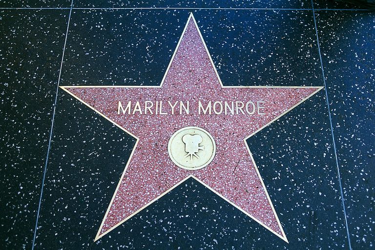 https://www.gettyimages.com/detail/news-photo/the-red-marble-star-honouring-marilyn-monroe-walk-of-fame-news-photo/630811641