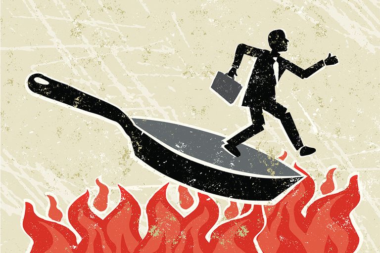 https://www.gettyimages.com/detail/illustration/businessman-out-of-a-frying-pan-into-the-royalty-free-illustration/165789534?phrase=Out+of+the+frying+pan+and+into+the+fire