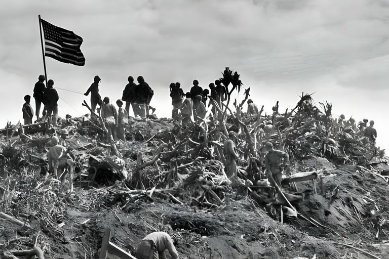 https://www.gettyimages.co.uk/detail/news-photo/view-of-marines-planting-a-us-flag-on-mount-suribachi-iwo-news-photo/3208529