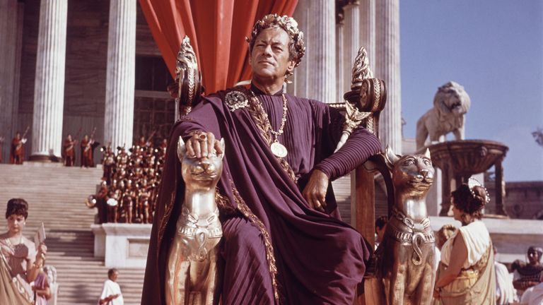 https://www.gettyimages.co.uk/detail/news-photo/rex-harrison-playing-julius-caesar-sits-on-an-ornately-news-photo/88803990