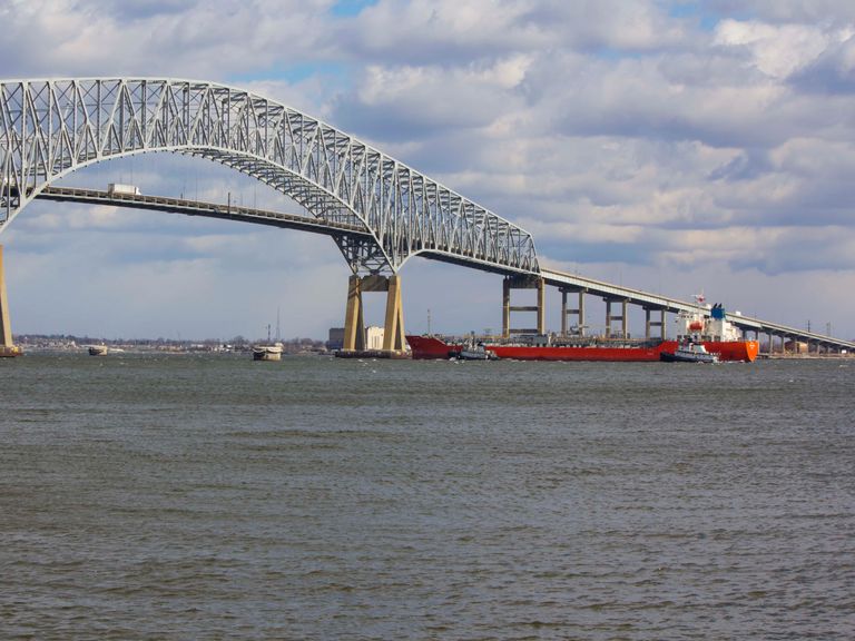 https://www.gettyimages.com/detail/photo/tugs-assisting-tanker-near-baltimores-key-bridge-royalty-free-image/649488842?phrase=Francis+Scott+Key+Bridge